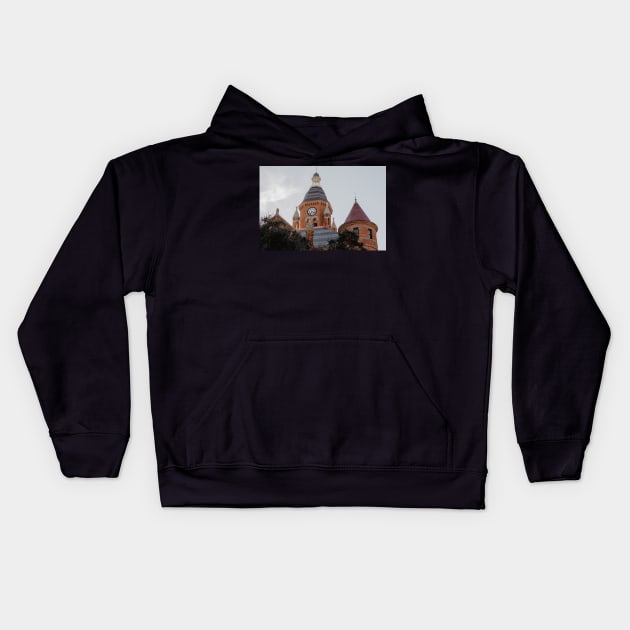 Dallas County Courthouse Kids Hoodie by LindsayVaughn